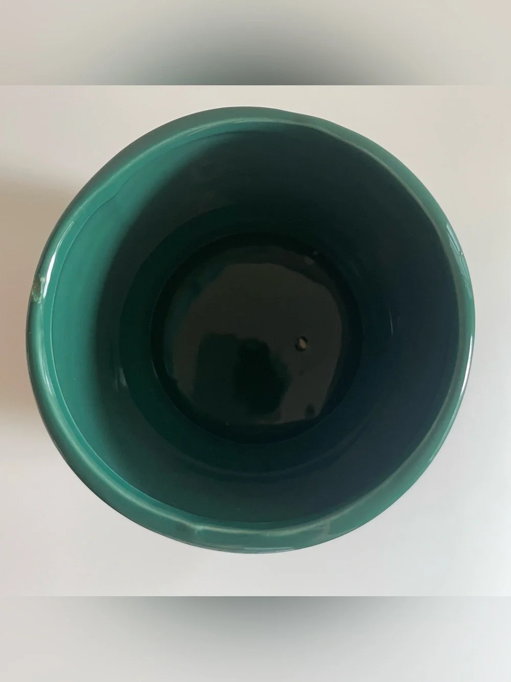 Green Ceramic Planter